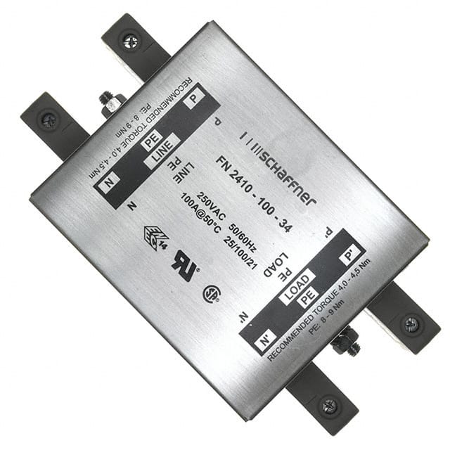 FN2410-100-34 Schaffner EMC Inc.  Power Line Filter Modules